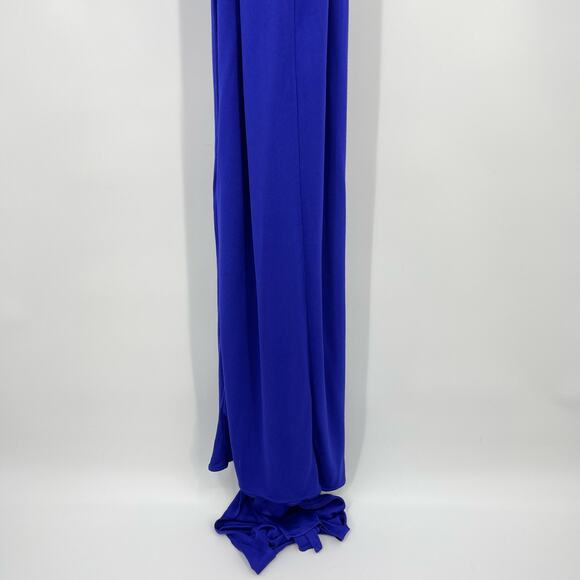 HELSA | Slinky Jersey Sarong Maxi Dress in Royal Blue L - Picture 12 of 16